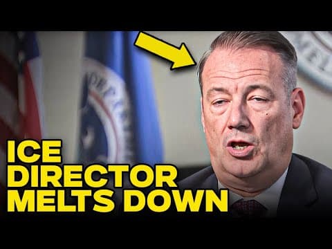 YouTube thumbnail for ICE Director Whines That Masked Agents Are Being Doxxed
