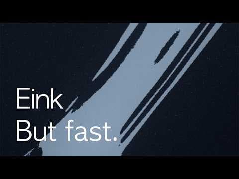 YouTube thumbnail for There is an open source 60fps E-ink display!