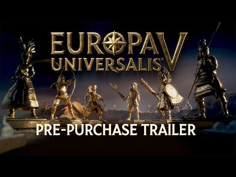 YouTube thumbnail for Europa Universalis V: Pre-Purchase Trailer (Release November 4)