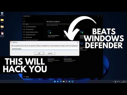 YouTube thumbnail for [YouTube] [Inglês] Malware vence o Windows Defender: como você é hackeado