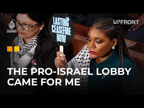 YouTube thumbnail for [Al Jazeera] Cori Bush on Palestinian Liberation, Kamala Harris, and the Pro-Israel Lobby | UpFront