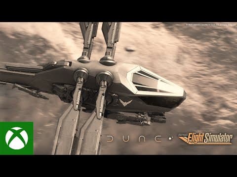 YouTube thumbnail for Dune Expansion Announce Trailer - Microsoft Flight Simulator