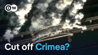 YouTube thumbnail for Can Ukraine isolate Crimea - or even retake the Russian-occupied peninsula? | DW News
