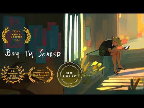 YouTube thumbnail for Boy, I'm Scared (2025, dir Lindsey Tenaglia)