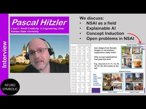 YouTube thumbnail for Interview with Pascal Hitzler: The Rise of NSAI, Explainability, Concept Induction, and more