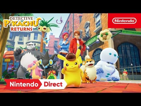 YouTube thumbnail for Detective Pikachu Returns - Nintendo Direct 6.21.2023