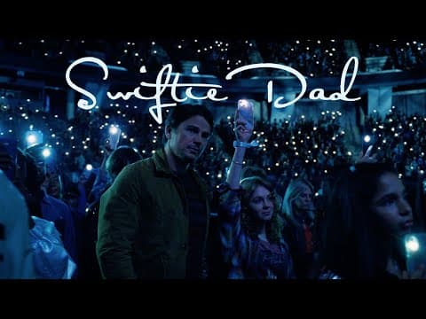 YouTube thumbnail for A re-edit of M Night Shyamalan's 'Trap' becomes a film about a frustrated dad at a Taylor Swift concert.