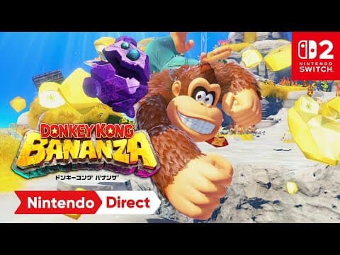 YouTube thumbnail for Donkey Kong Bananza Announcement Trailer