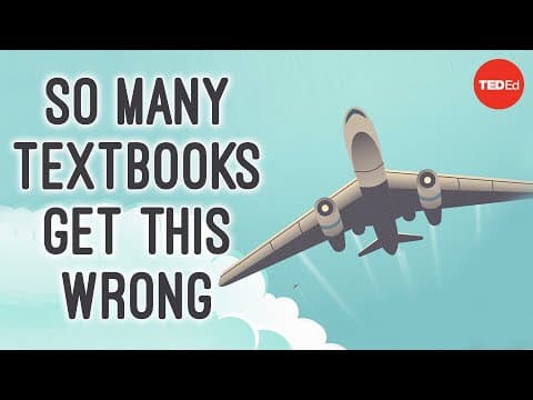 YouTube thumbnail for A silly "actually, this is how wings generate lift" video