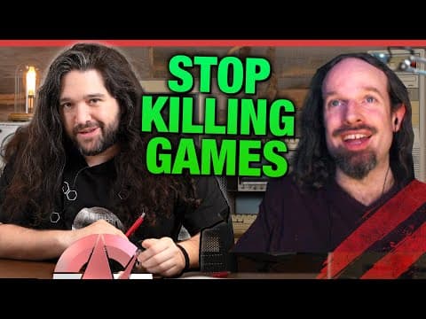 YouTube thumbnail for You’ll Own Nothing | Stop Killing Games, ft. Ross of Accursed Farms - GamersNexus Steve Interview