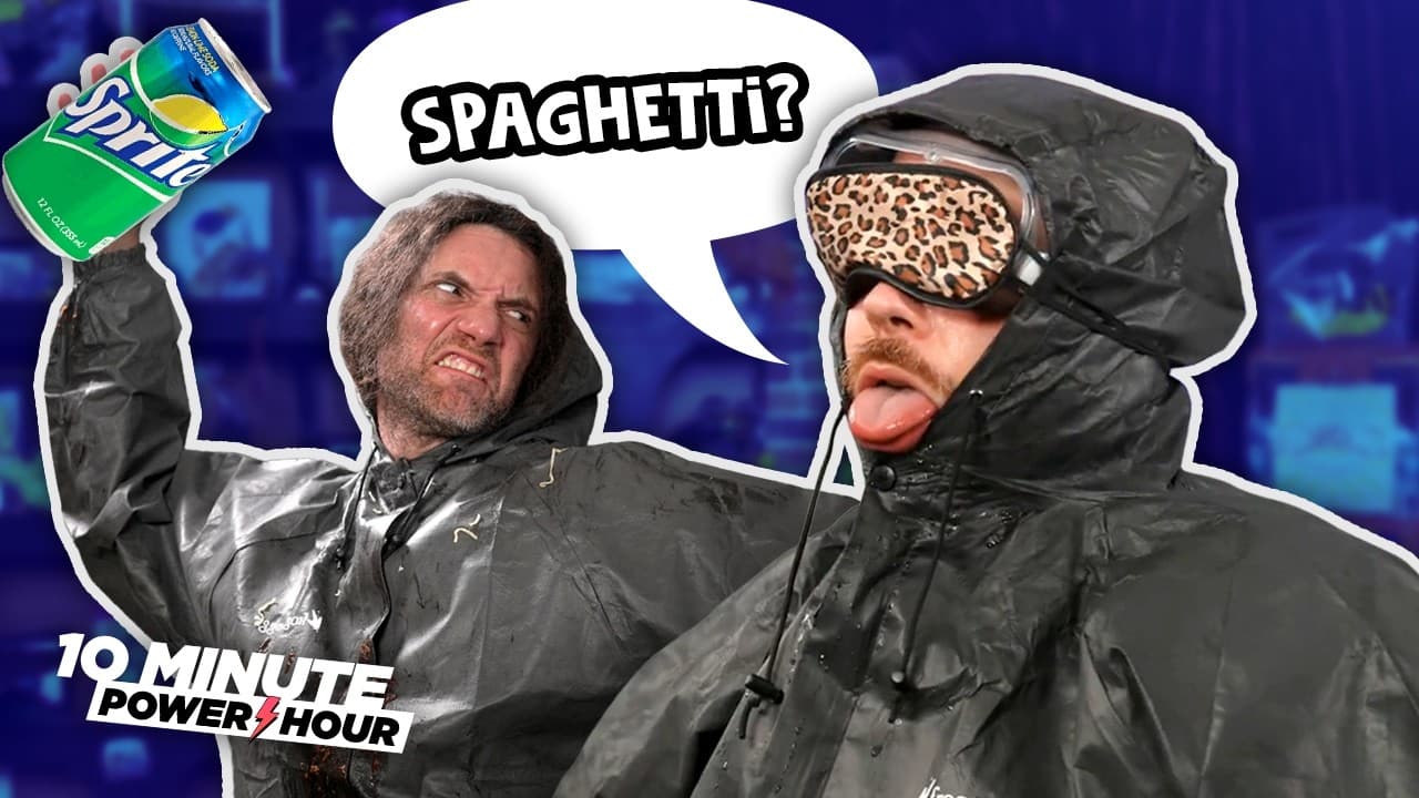 YouTube thumbnail for Can we guess what's thrown at us? | 10MPH The Grumps