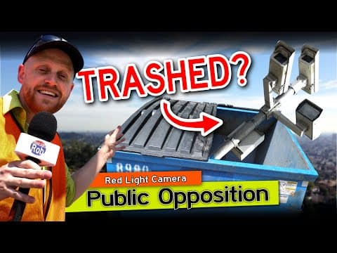 YouTube thumbnail for Here's why Los Angeles TRASHED all of their red light cameras