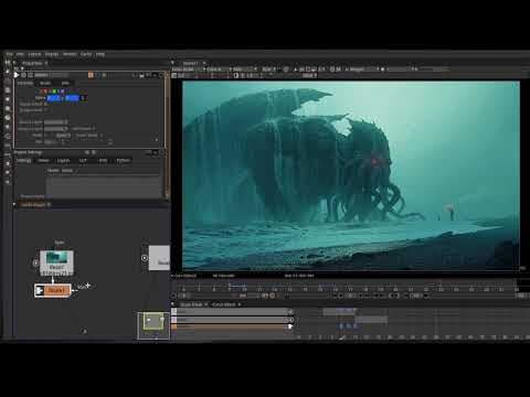 YouTube thumbnail for lensblur effect in natron tutorial | Dilate Node