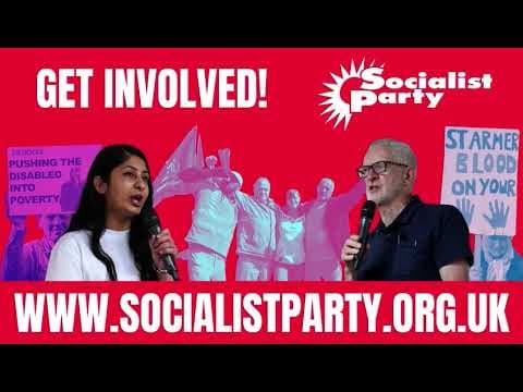 YouTube thumbnail for Jeremy Corbyn, Zarah Sultana and Dave Nellist speaking at ‘trade unionists for a new party’ meeting
