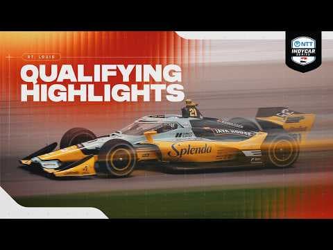 YouTube thumbnail for Qualifying Highlights | 2026 INDYCAR at St. Louis
