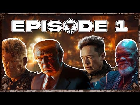YouTube thumbnail for AI D&amp;D | Campaign 1 - Episode 1 | AC (ft. Joe Rogan, Trump &amp; Elon)