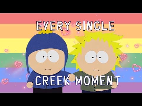 YouTube thumbnail for Someone made a compilation of every frame where Tweek and Craig are next to each other