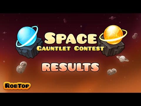YouTube thumbnail for Geometry Dash Space Gauntlet Contest Results