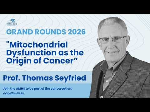 YouTube thumbnail for Mitochondrial dysfunction as the origin of cancer - PhD Seyfried - 2026 [Lecture]