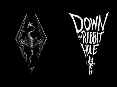 YouTube thumbnail for [Fredrik Knudsen] Unofficial Skyrim Patch | Down the Rabbit Hole