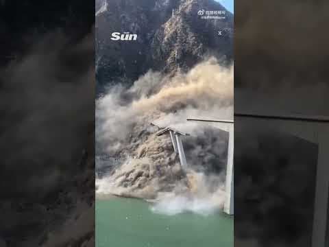 YouTube thumbnail for Bridge Collapse in China
