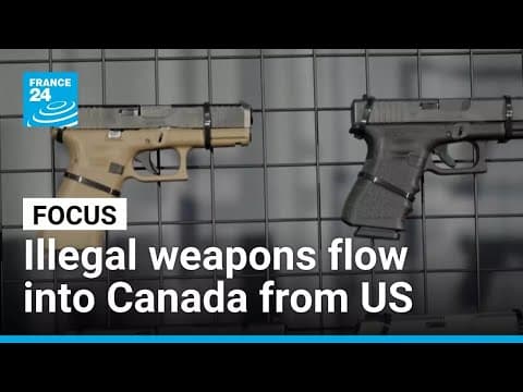YouTube thumbnail for Gun violence soars in Canada as illegal weapons from the US flow in • FRANCE 24 English