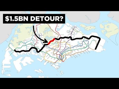 YouTube thumbnail for Singapore’s New Metro Line is Construction Hell