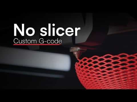 YouTube thumbnail for Bypassing the slicer to print mid-air