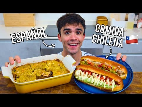 YouTube thumbnail for 24h cocinando SOLO comida Chilena