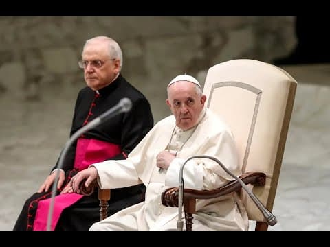 YouTube thumbnail for Pope Francis pushes false claim that both presidential candidates are "against life"