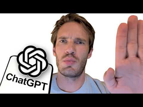 YouTube thumbnail for Pewdiepie's video om lokal AI