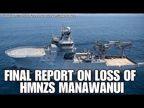 YouTube thumbnail for Final Report on Loss of HMNZS Manawanui | Timeline of Grounding, Abandonment and Sinking