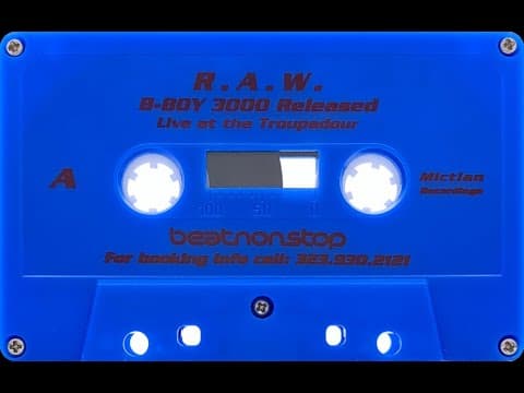 YouTube thumbnail for R.A.W. - B-Boy 3000 Released - Live At The Troubadour (1999) [HD]