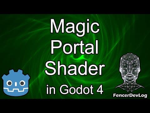YouTube thumbnail for Godot 4: Magic portal shader (tutorial)