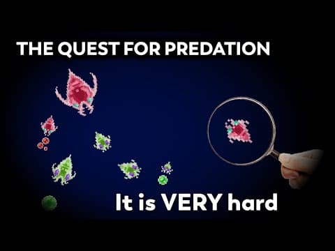 YouTube thumbnail for The Evolution of Predation in a Simulated Ecosystem