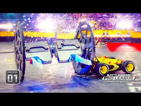 YouTube thumbnail for Battlebots Pro League Ep 1 | The World’s Toughest Robot Tournament Begins