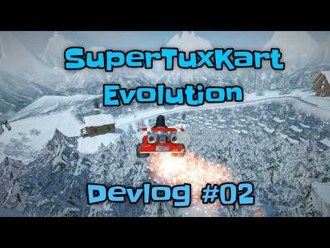 YouTube thumbnail for SuperTuxKart Evolution - Freytra Peaks making-of