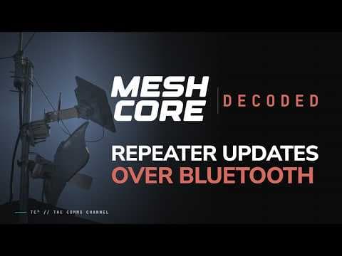 YouTube thumbnail for Update Your MeshCore Repeater Remotely! nRF52 OTA Firmware Guide