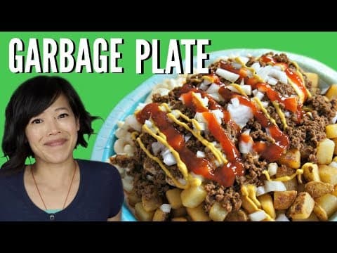 YouTube thumbnail for DIY GARBAGE PLATE | HARD TIMES -- recipes from times of food scarcity (Emmymade)
