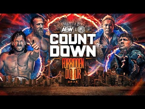 YouTube thumbnail for What Will Happen When These Two Worlds Collide? | AEW & NJPW Countdown to Forbidden Door, 6/23/23