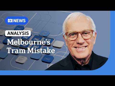 YouTube thumbnail for Crazy take by ABC news' (Australia) Alan Kohler "Why Melbourne's trams were a big mistake"