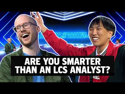 YouTube thumbnail for Are you Smarter Than an LCS Analyst? Summer Edition | ft. 100 Thieves