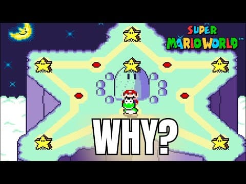 YouTube thumbnail for The Mystery and Magic of Star Road in Super Mario World [5:36]