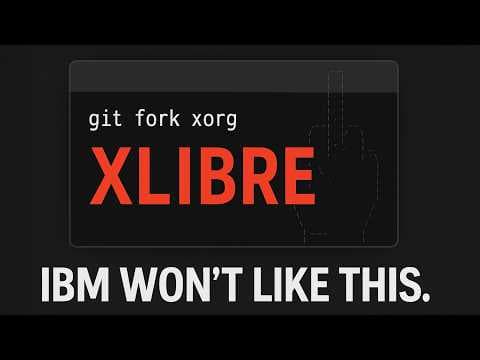 YouTube thumbnail for Sam Bent : XLibre could save Linux