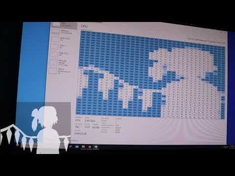 YouTube thumbnail for Bad Apple in Task Manager