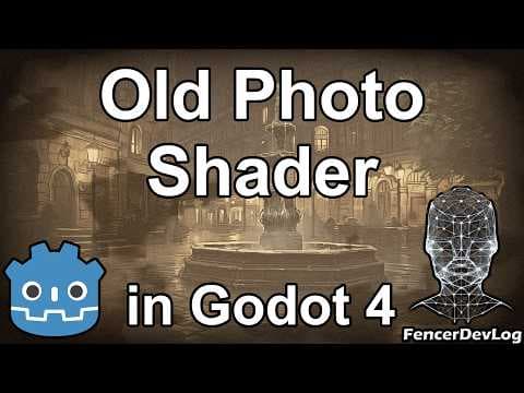 YouTube thumbnail for Godot 4: Old photo shader (tutorial)
