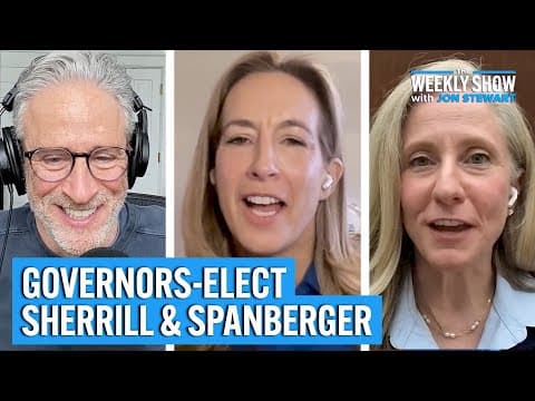YouTube thumbnail for Governors-Elect Sherrill & Spanberger On Winning & Governing | The Weekly Show with Jon Stewart