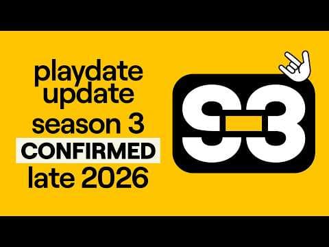 YouTube thumbnail for Playdate Season 3 Announcement
