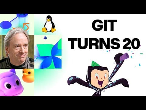YouTube thumbnail for Two decades of Git: A conversation with creator Linus Torvalds