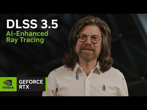 YouTube thumbnail for NVIDIA DLSS 3.5 | New Ray Reconstruction Enhances Ray Tracing with AI